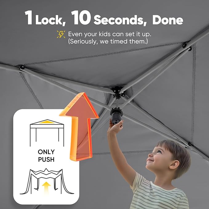Quictent Privacy 10x10 Pop up Canopy Tent with Sidewalls and Roll-up Ventilat...