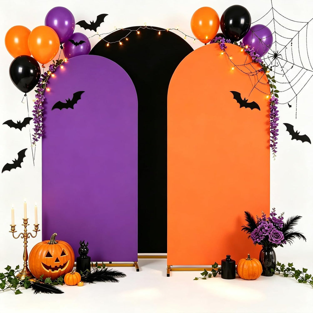 Halloween Arch Backdrop Covers Set of 3 Holiday Party Arch Covers