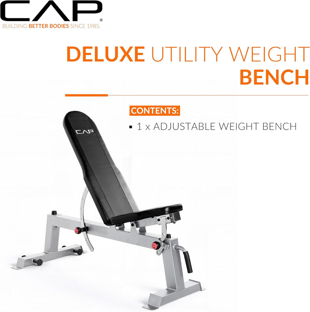 Cap Barbell Deluxe Utility Weight Bench Color Series