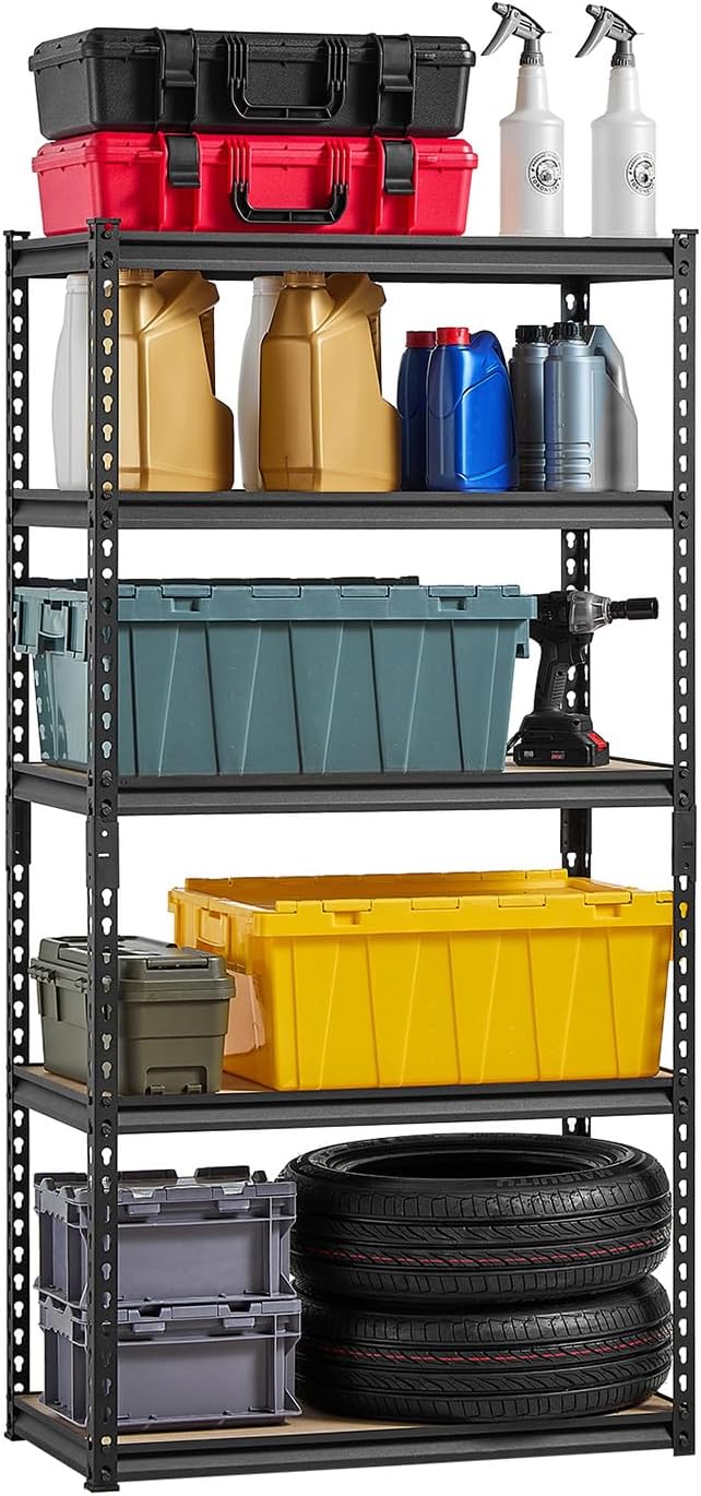 VEVOR Garage Shelving 5-Tier Adjustable Storage Shelf 2000 lbs 16"x32&qu...