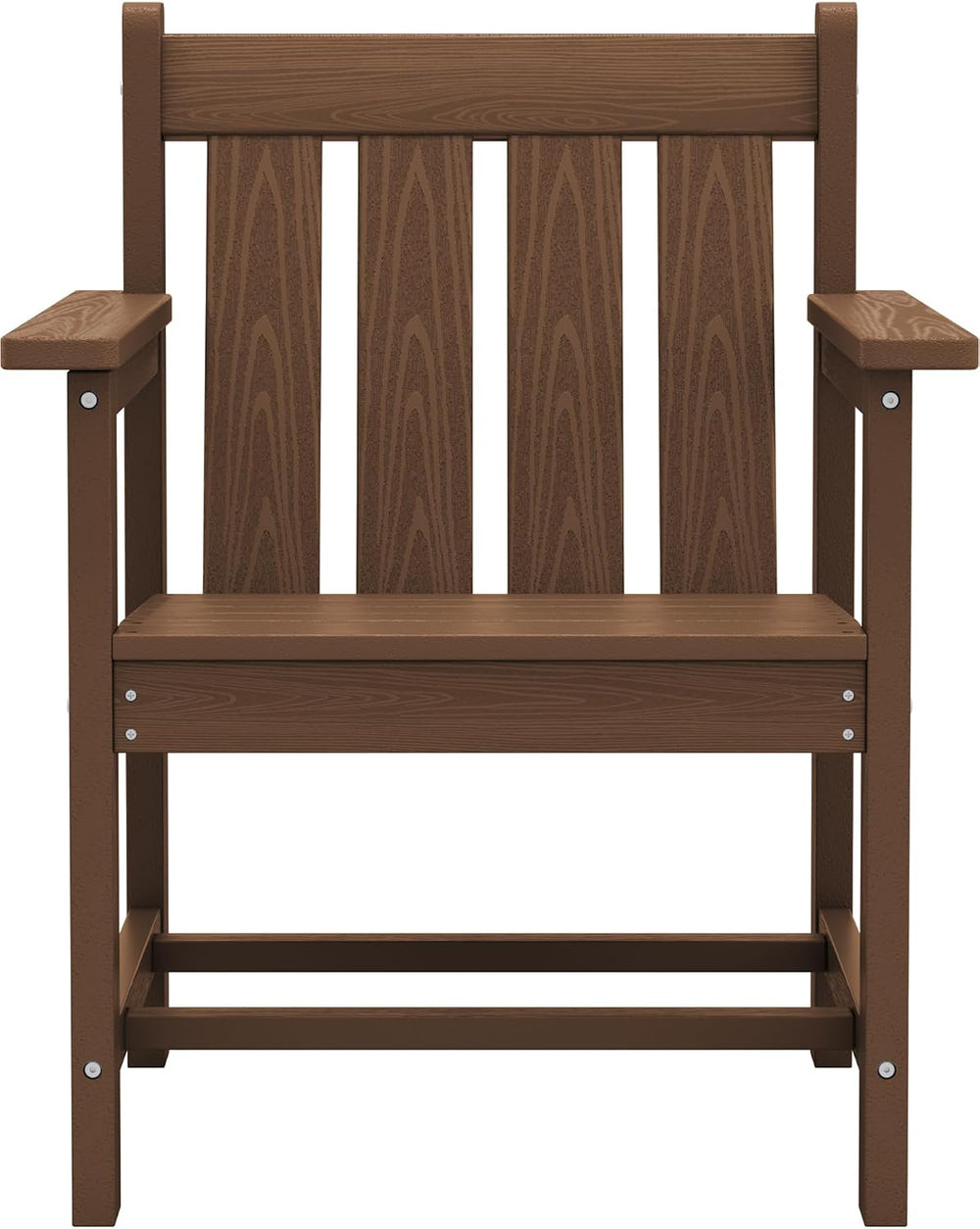 SERWALL 3 Pieces Patio Bistro Set-Outdoor Chairs with Side Table,Brown