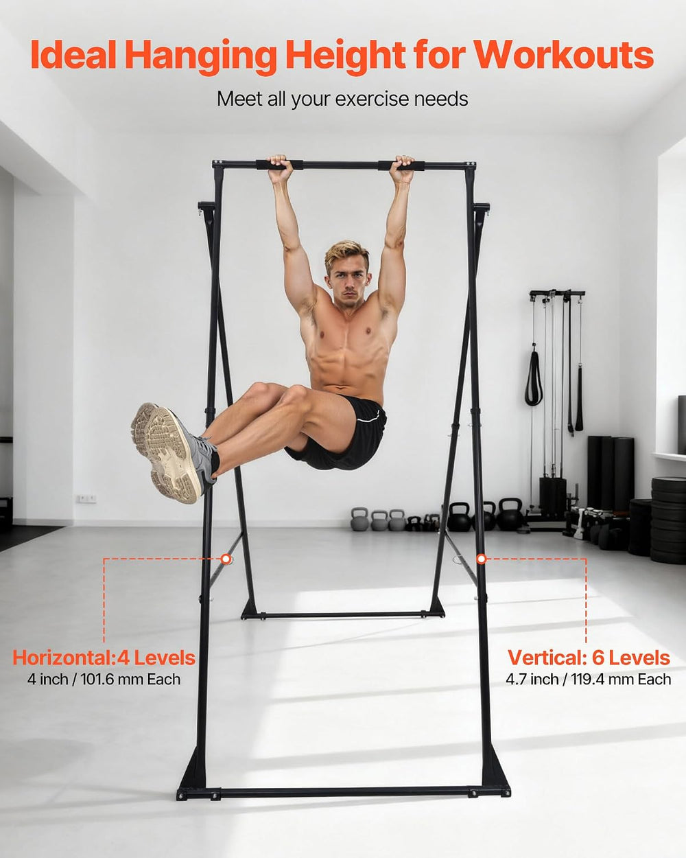 VEVOR Aerial Yoga Frame & Hammock, 551.15 lbs Load Capacity, 9.68 ft Heig...