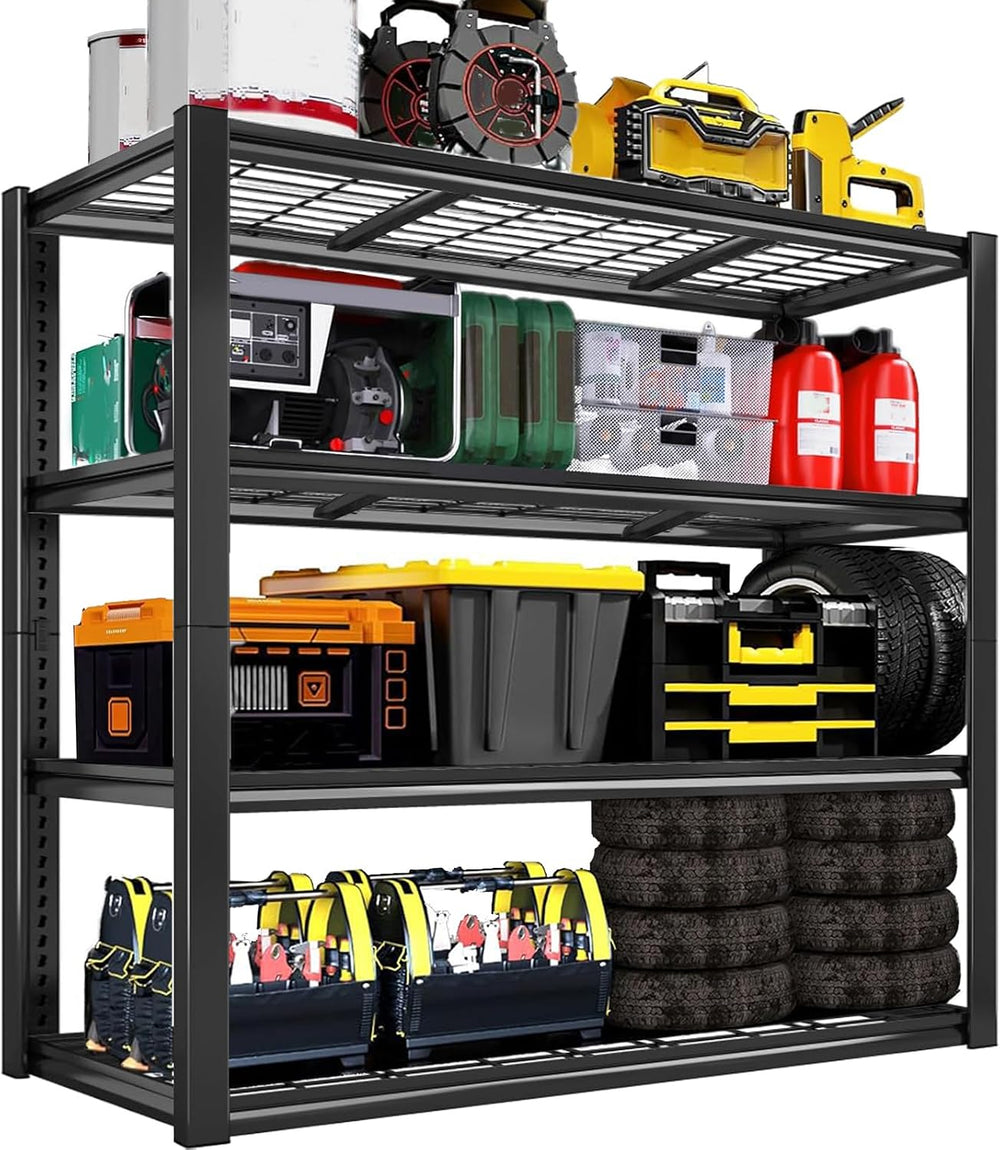 40''W Garage Storage Shelves, Heavy Duty Metal Shelving, 2240LBS