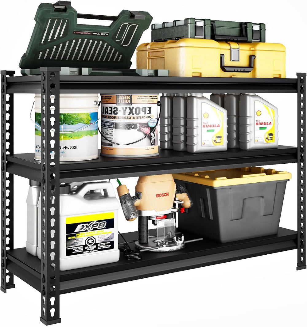 3-Tier Garage Shelving Heavy Duty,40”W x 18”D x 36”H Metal Shelving Unit，1320...