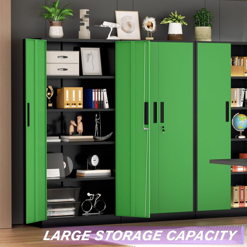 Superday Metal Storage Cabinets, 71" Storage Cabinet with Locking Door, ...