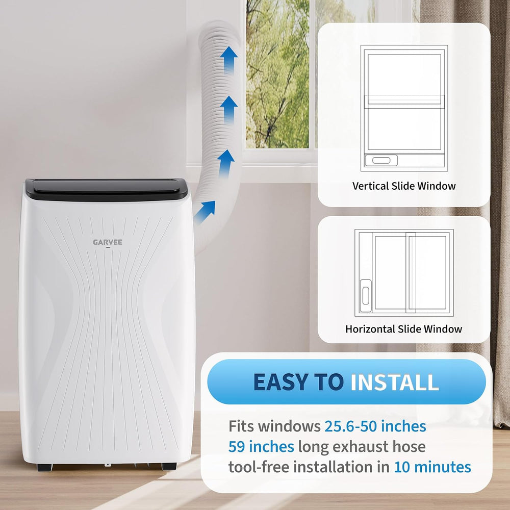 14,000 BTU Portable Air Conditioner, 4-IN-1 Portable AC Unit for Large Rooms ...