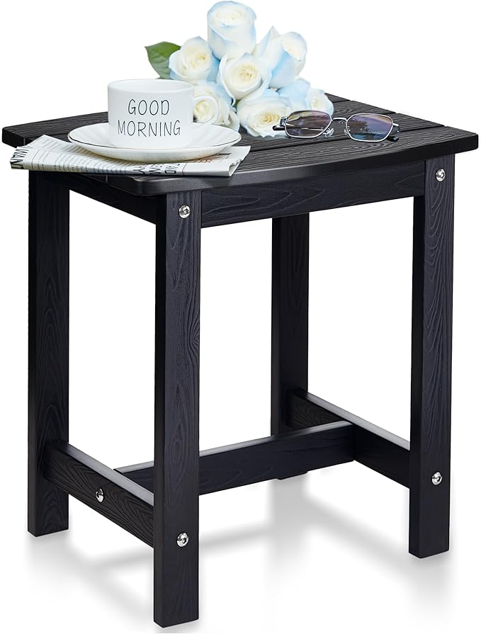 Y&M Outdoor Side Table, HIPS Adirondack Small Single Table, Waterproof Sq...