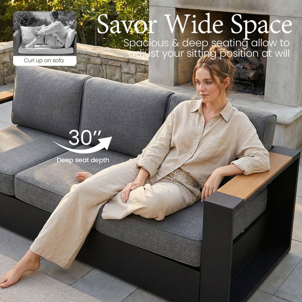 LayinSun 1 Pieces Aluminum Patio Furniture Set
