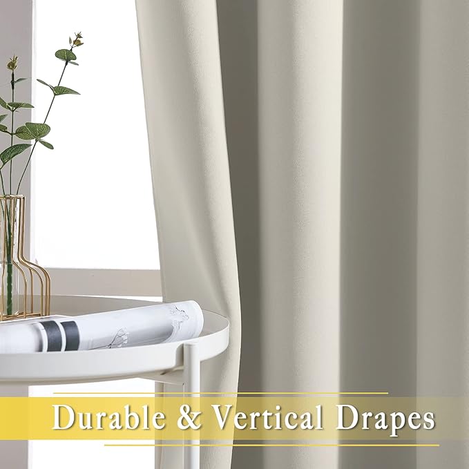 NICETOWN Blackout Curtains for Sliding Glass Door Room Divider Noise Reduce C...