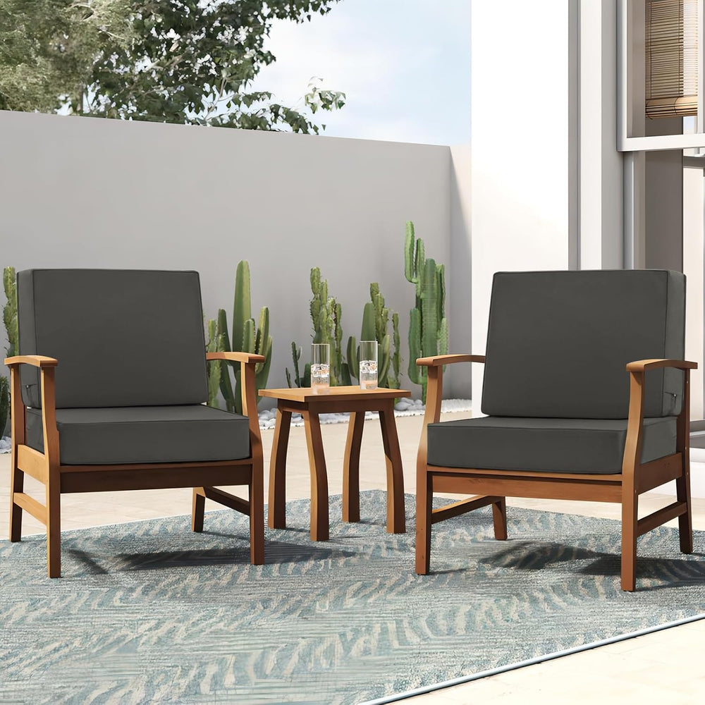 Favoyard Deep Seat Patio Cushion Set 19 x 19 Inch Waterproof Outdoor Chair Cu...