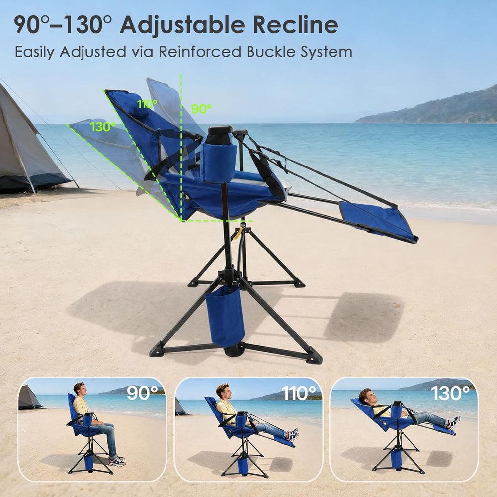 Suteck Hammock Camping Chair with Footrest,500LBS Rocking Chairs, 2Pack