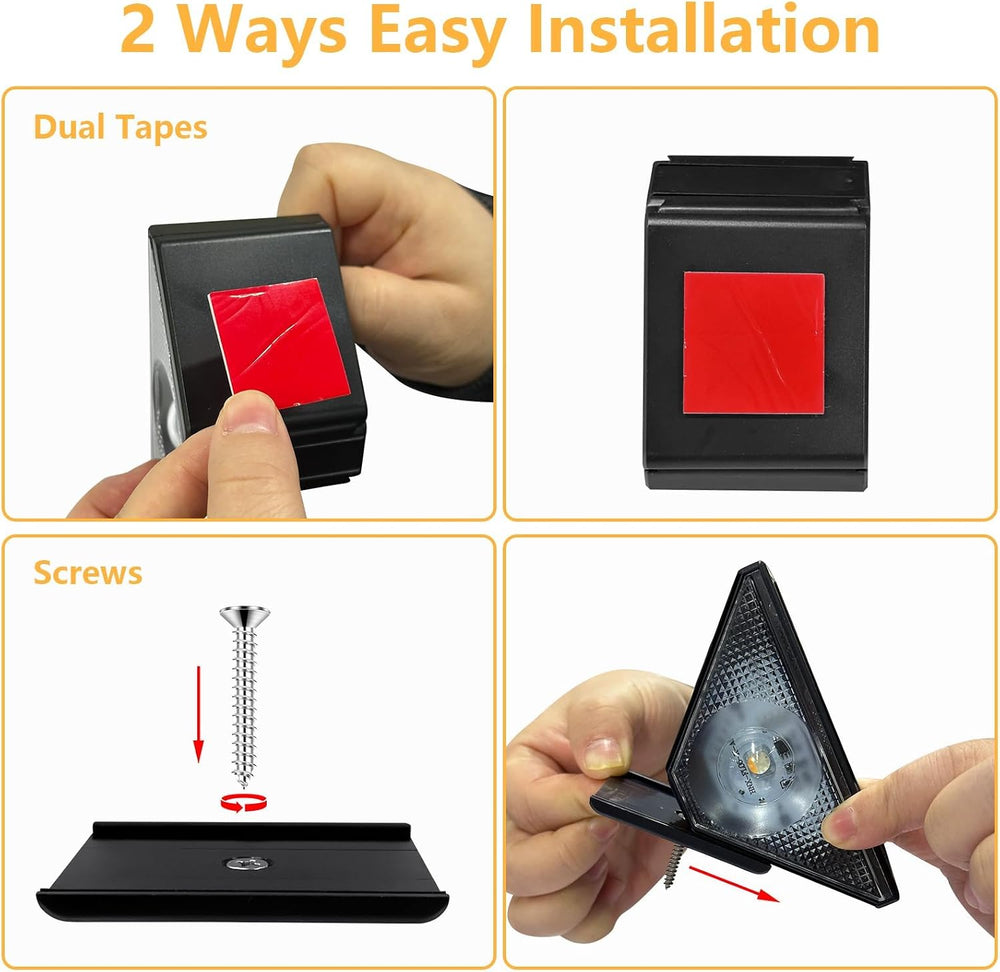 Solar Step Lights Outdoor, 6 Pack Solar Stair Lights Waterproof, Warm White/7...