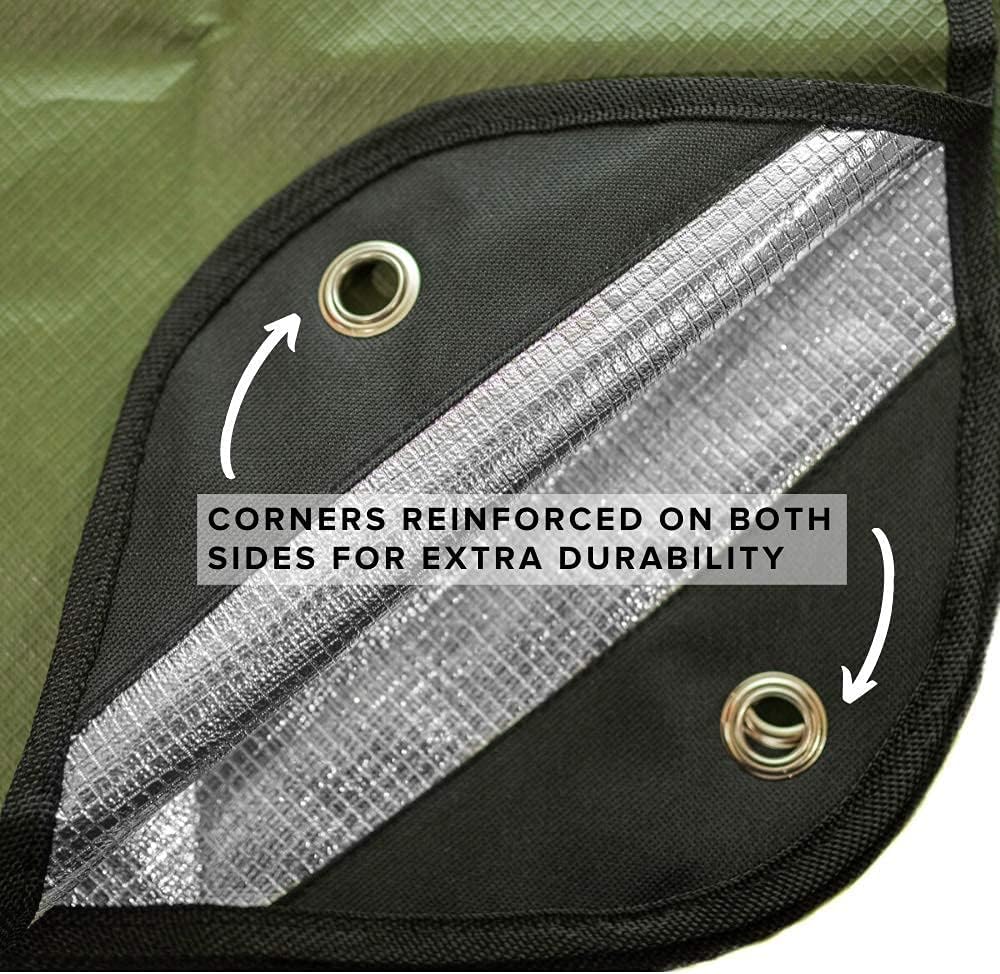 Arcturus Insulated Tarp, Reusable Heavy Duty Thermal Survival Blanket – 60x82...