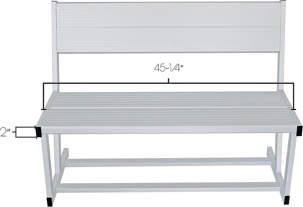 Extreme Max 3006.6641 Universal Aluminum Dock and Patio Bench