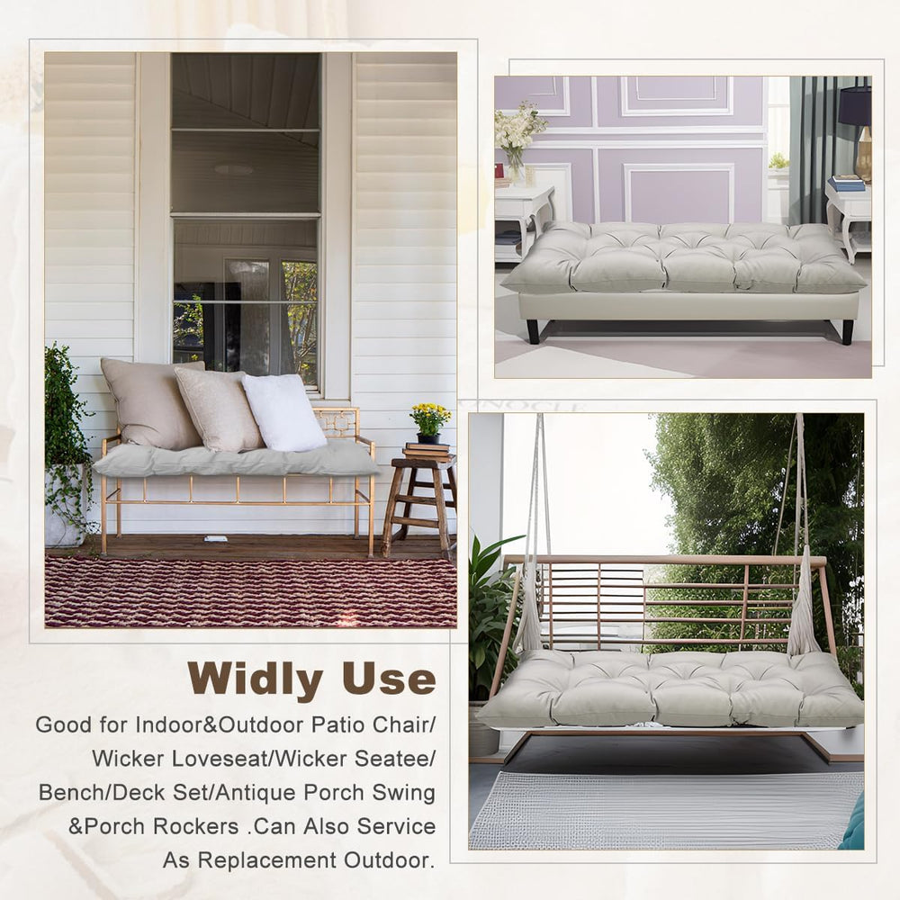 Outdoor Bench Cushion 40inches Waterproof & Fade Resistant Patio Furnitur...