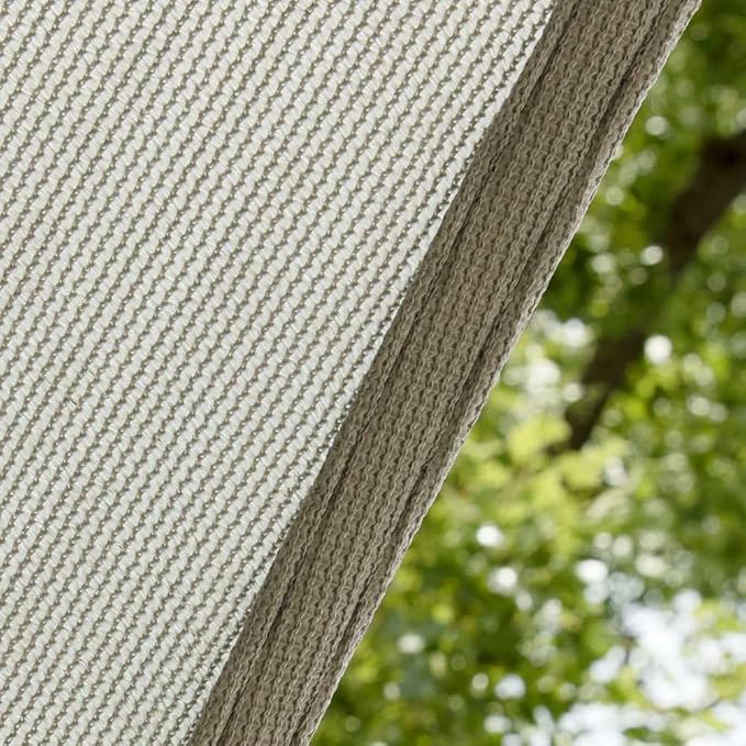 Amgo 24' x 24' x 24' Grey Triangle Sun Shade Sail UPF50+ Canopy A...