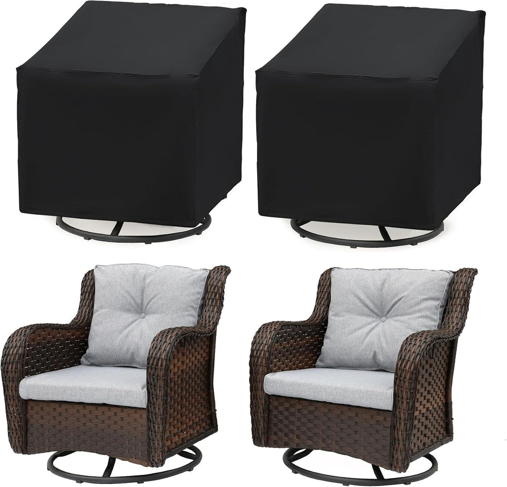Patio Chair Covers 2 Pack, Outdoor Chair Covers Waterproof 600D Heavy Duty, A...