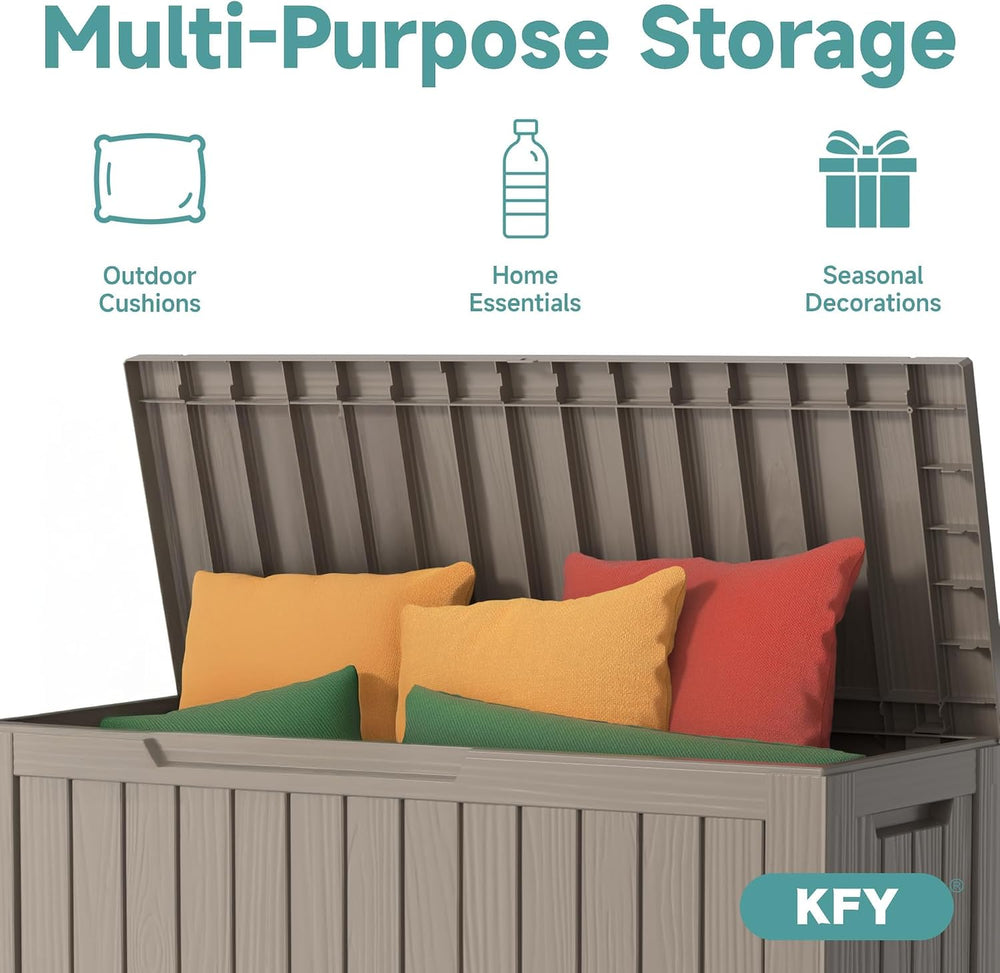 75 Gallon Waterproof Outdoor Storage Bench