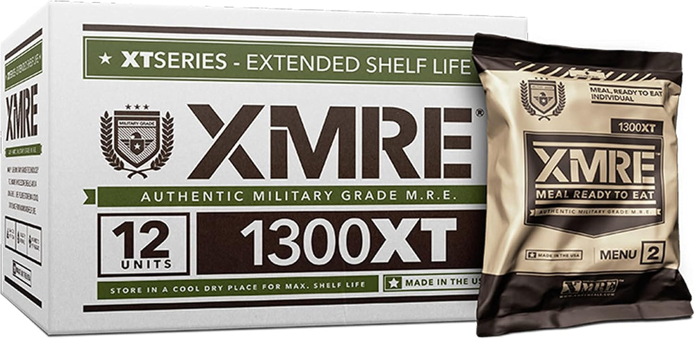 XMRE Meals 1300XT - 12 Case with Heaters (Meal Ready to Eat - Military Grade)