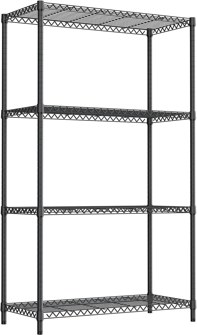 2400LBS 35.5" W Standing Shelf Units Wire Rust-Proof Outdoor Storage She...