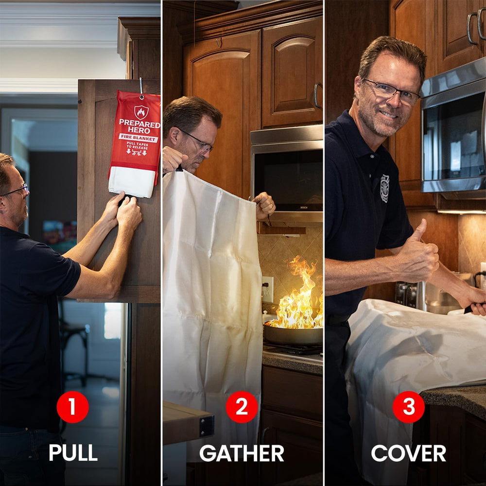 Prepared Hero Emergency Fire Blanket XL, Kitchen & Home, 47 x 71 in, 1 Pack