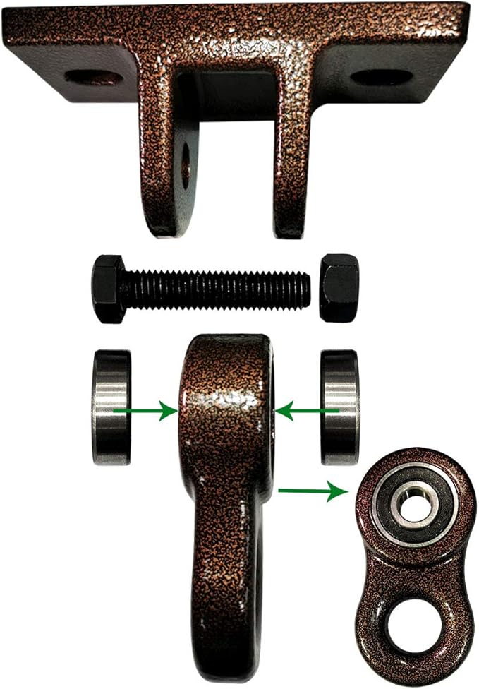 Heavy Duty Bronze Swing Hangers Screws Bolts Included Over 5000 lb Capacity P...