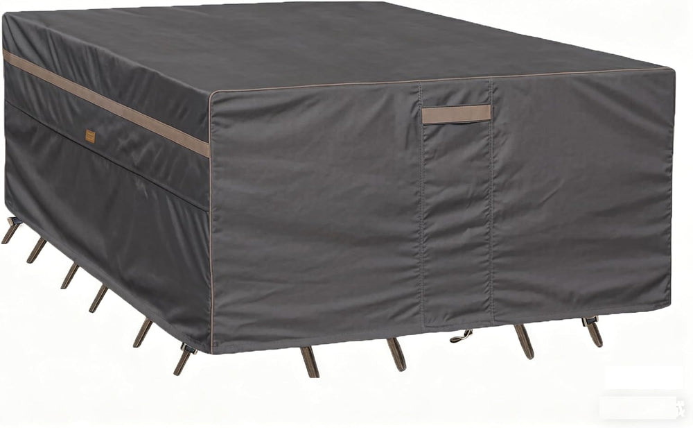 Garden Blasam Waterproof Patio Furniture Cover 128W x 82D in Dark Grey