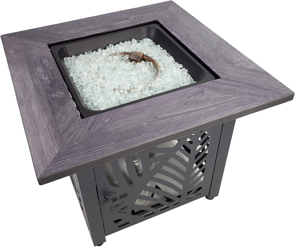 Endless Summer Lindsey 30 in LP Gas Fire Pit Table, Steel Base, GAD15318ES