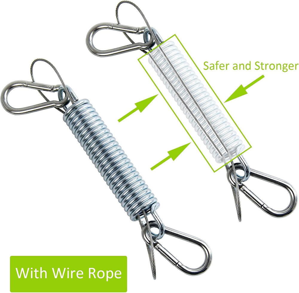 2 Pack Heavy Duty Swing Springs, 700LB Stainless Steel Porch Swings Kit