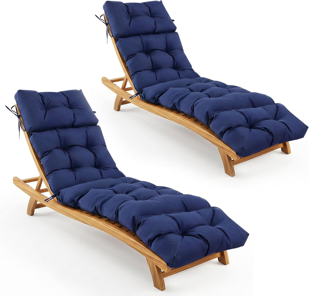 Outdoor Chaise Lounge Cushions, Waterproof Lounge Chair Cushions
