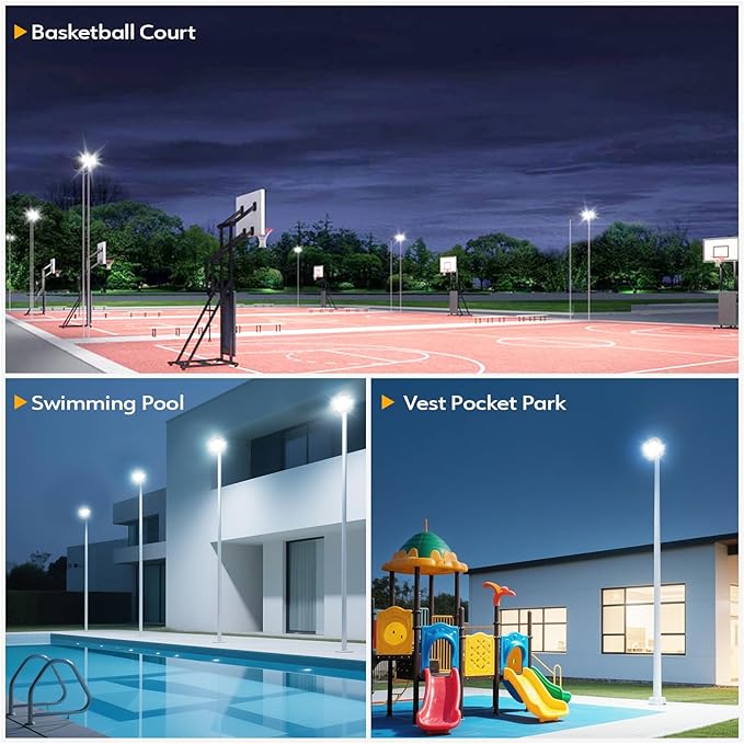 2 Pack LED Flood Lights Outdoor, 200W 20000LM Super Bright Floodlight Outside...