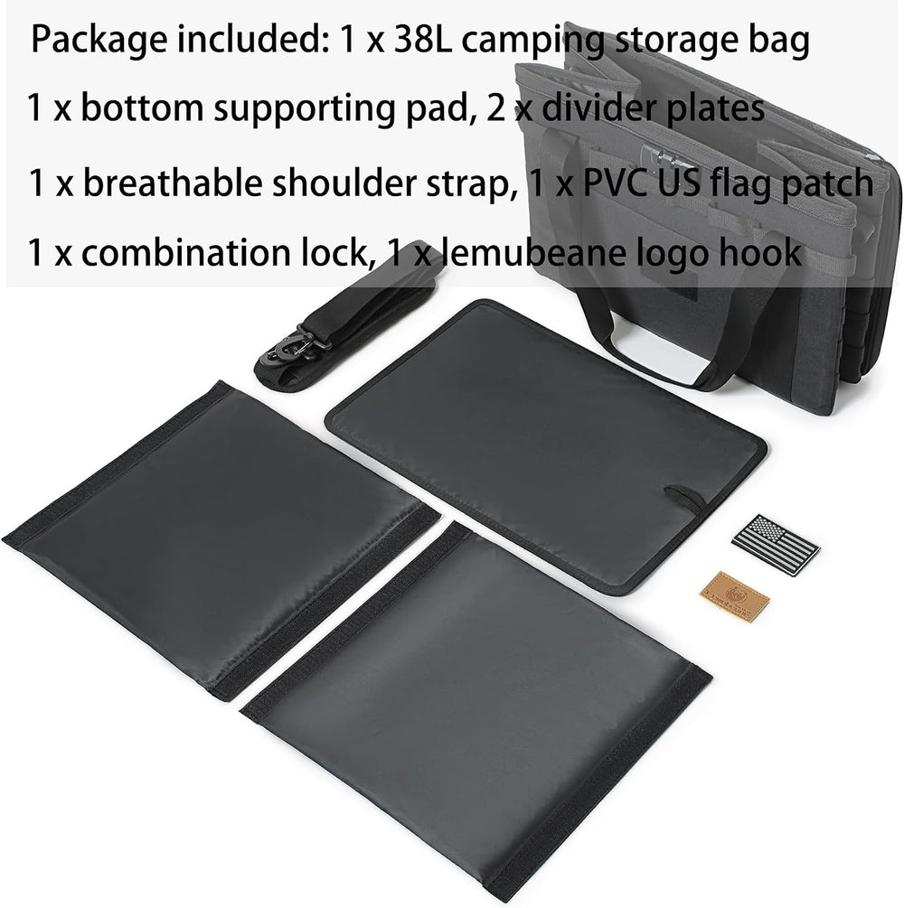 Tactical Camping Storage Bag Utility Tote Bag Camp Kitchen & Trunk Organi...