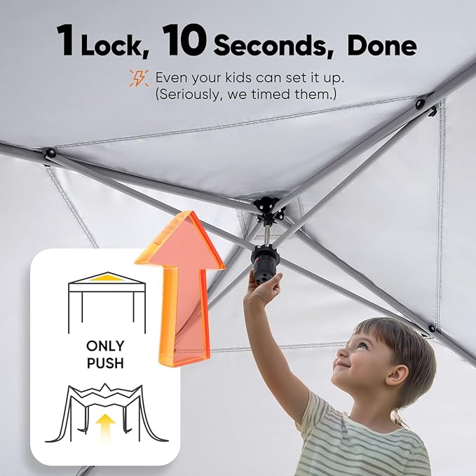 Quictent Privacy 8x8 Pop up Canopy Tent with Sidewalls and Roll-up Ventilated...