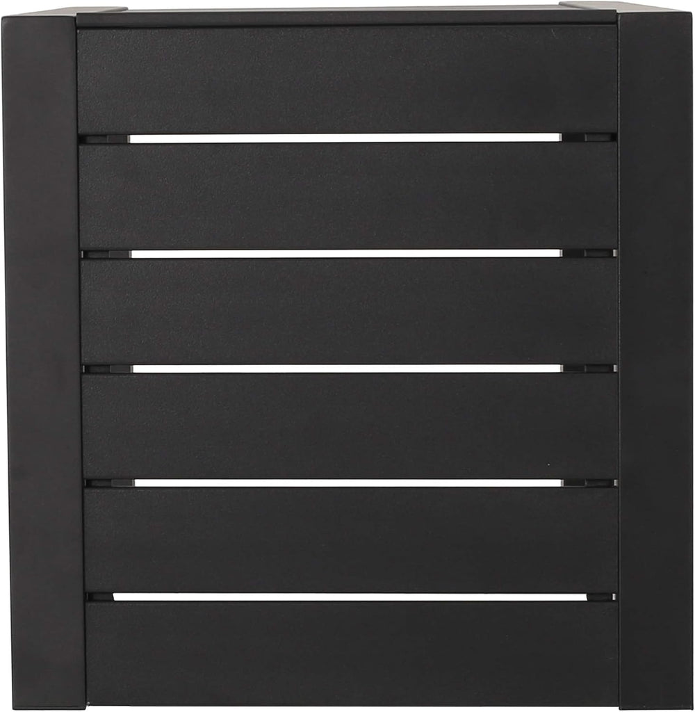 Christopher Knight Home Jesse Coral Outdoor Modern Aluminum C-Shaped End Tabl...
