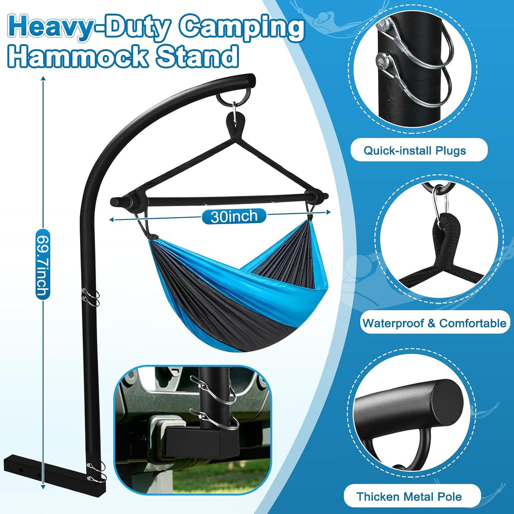 Trailer Hammock Hitch Stand for 2" Vehicle Receiver, Heavy-Duty Hammock ...