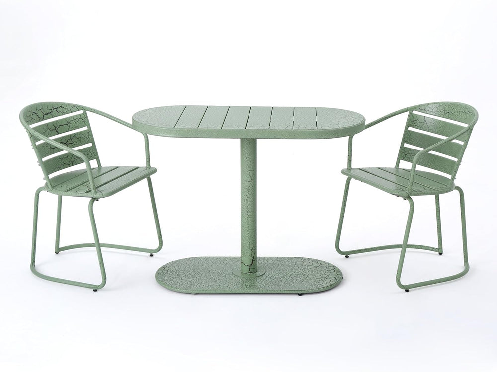 Christopher Knight Home Adley Outdoor Bistro Set, 3-Piece Bistro Table and Ch...