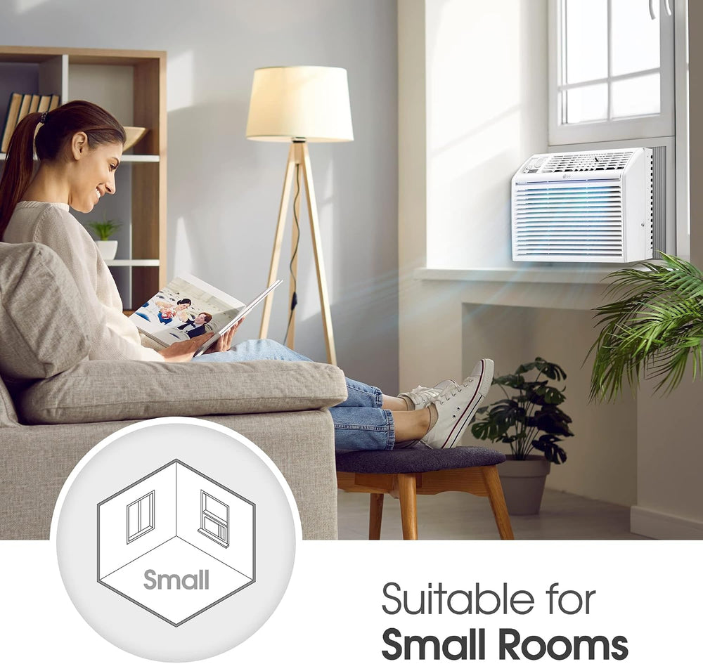 LG 5000 BTU Window Air Conditioners [2023 New] Easy Mechanical Control Ultra-...