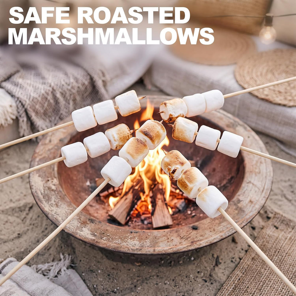 500 Pcs Marshmallow Roasting Sticks 30" Long 5mm Thick, Smores Sticks Ba...