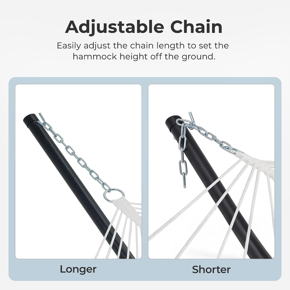 SUPERJARE 12ft Double Hammock with Stand, Rope Hammock for 2 Person, Detachab...