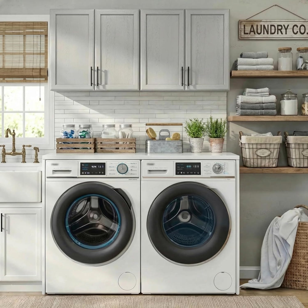48" W Wall Cabinets for Laundry Room with Adjustable Shelf