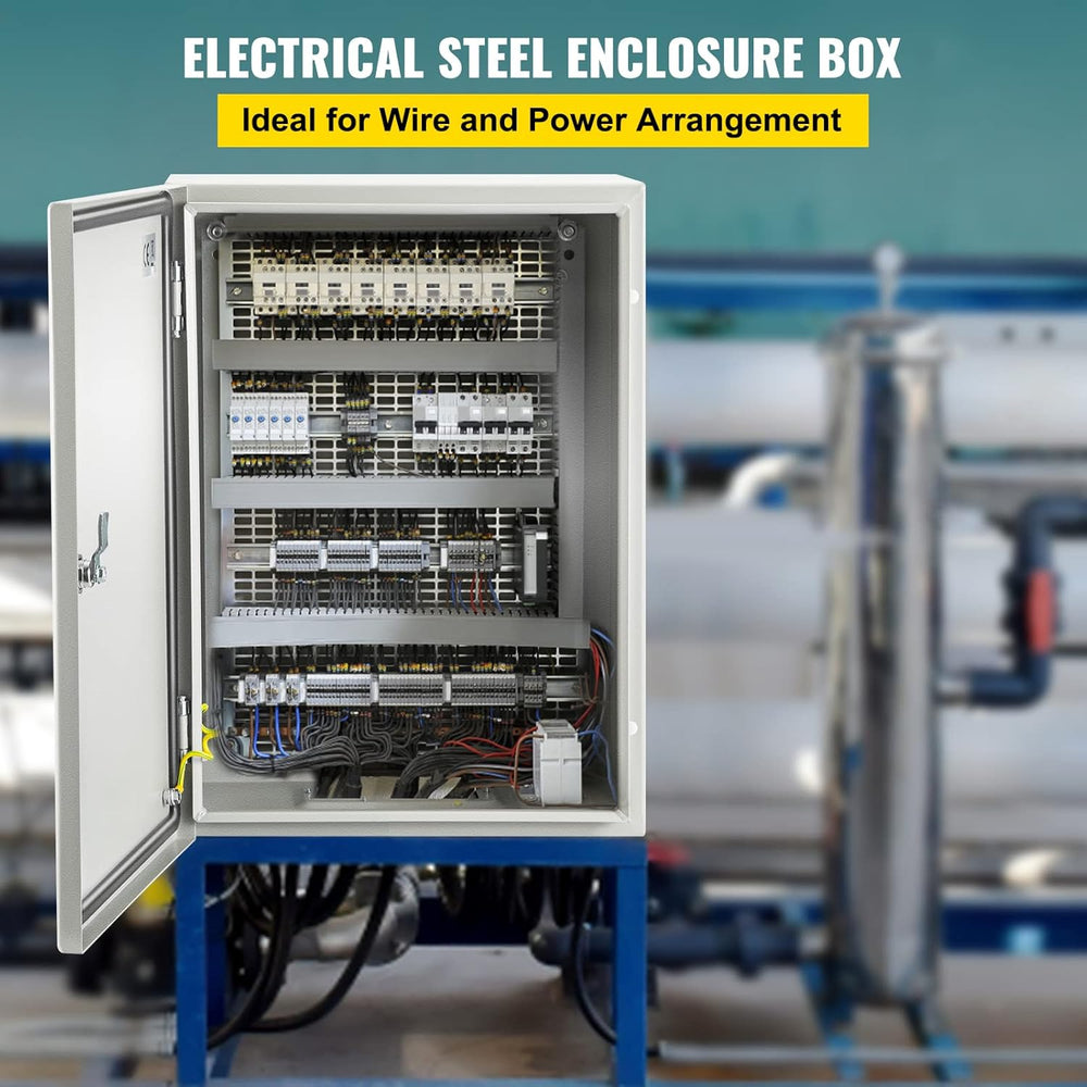 VEVOR Electrical Enclosure Box, 16'' ×12'' ×6'', Carb...