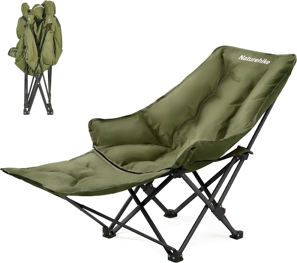 Naturehike Seastar Reclining Camping Chair, Padded Camp Chair with Detachable...