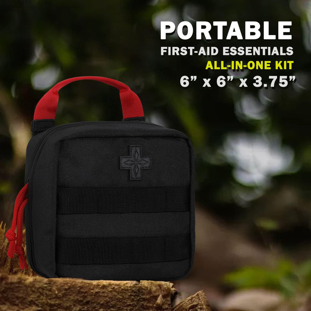 Everlit 180 Pieces Tactical First Aid Kit IFAK Molle EMT Pouch Outdoor Campin...