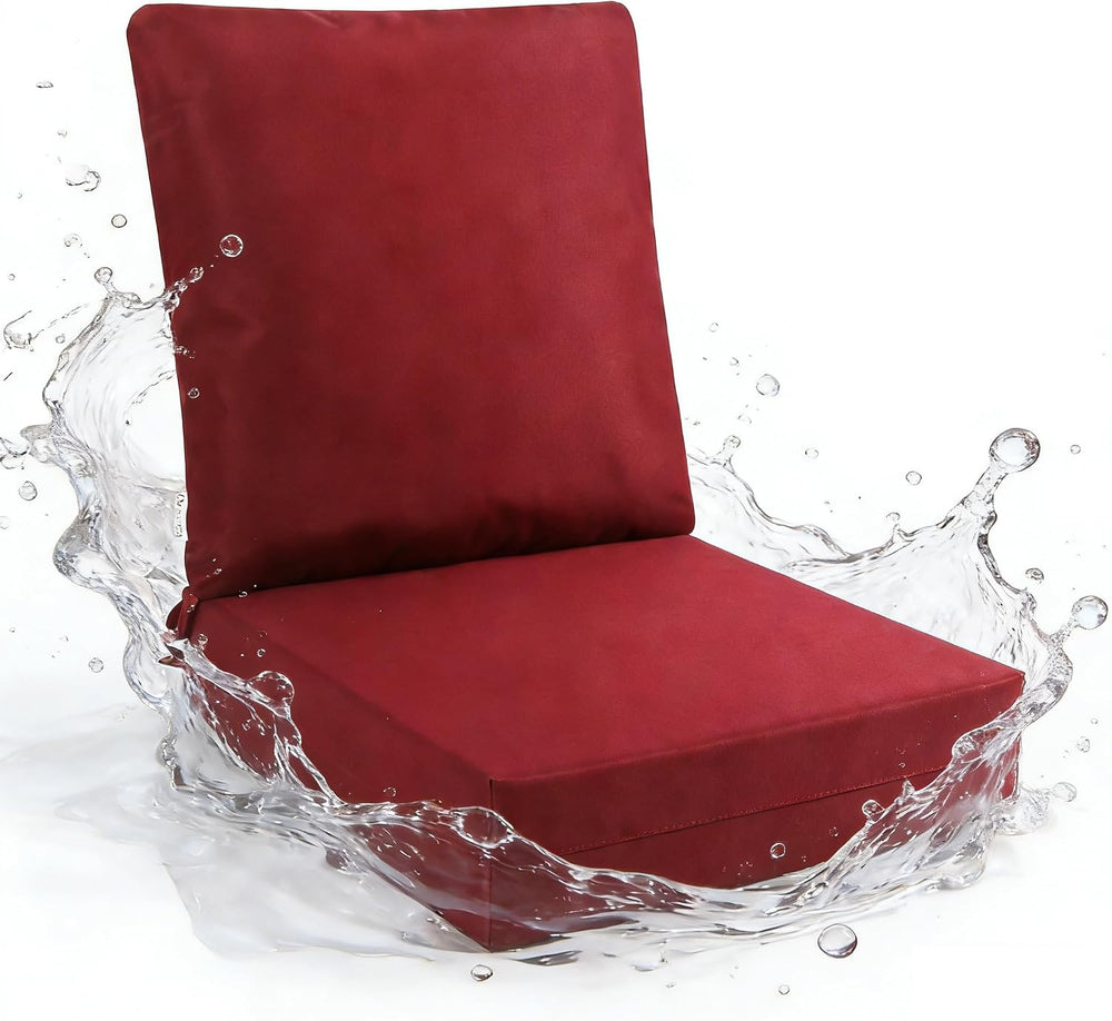 Melissa Luxury Outdoor Patio Deep Seat Chair Bottom & Back Cushions Set