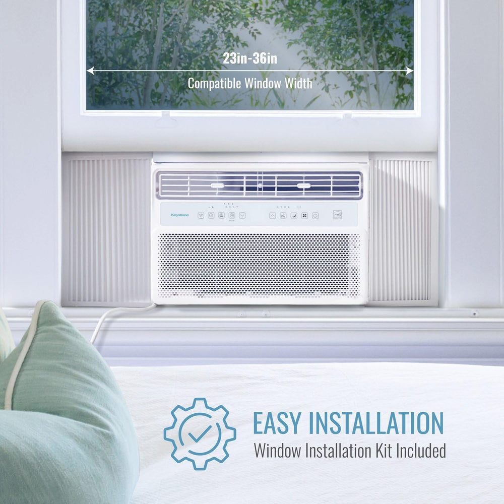 Keystone 10,000 BTU Window Mounted Inverter Air Conditioner with Quiet