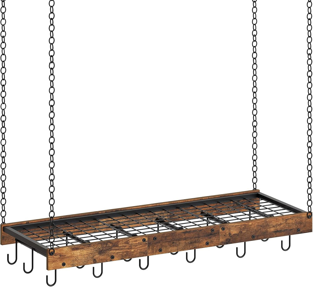 CHOEZON Hanging Pot Rack, Ceiling Wall Mounted Pot Rack for Kitchen, Industri...