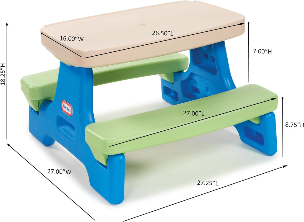 Little Tikes Easy Store Jr. Play Table (Amazon Exclusive), Ages 18 Months to ...