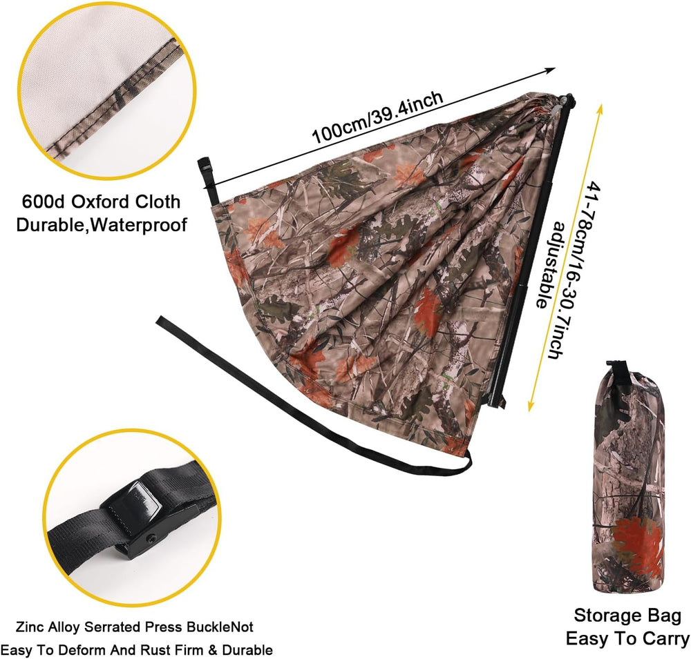 Camo Tree Camping Chair Hunting Hammock Seat Hunting Chair Portable and Light...