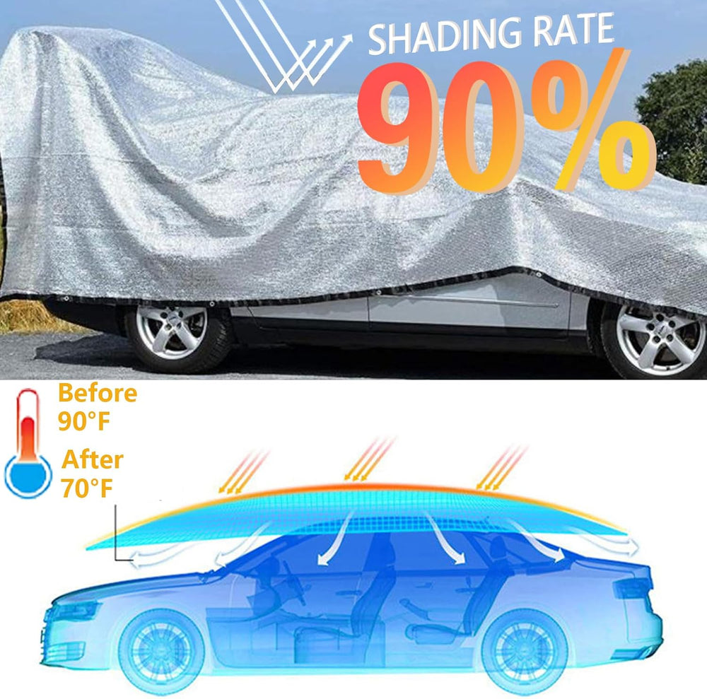 POYEE 12x25ft 85% Aluminet Shade Cloth