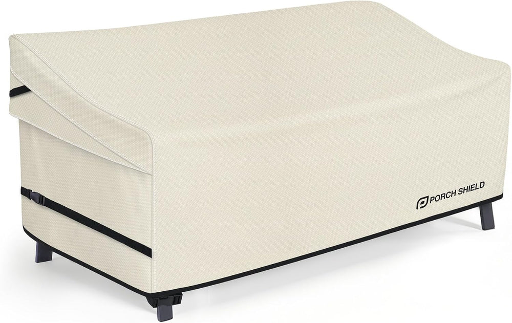 Porch Shield Waterproof Outdoor Sofa Cover 86W x 38D x 35H inch, Beige